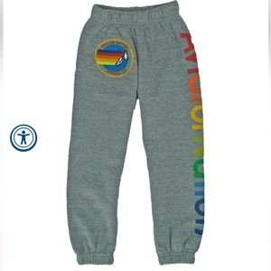 KID'S AVIATOR NATION SWEATPANTS - HEATHER GREY size 10
